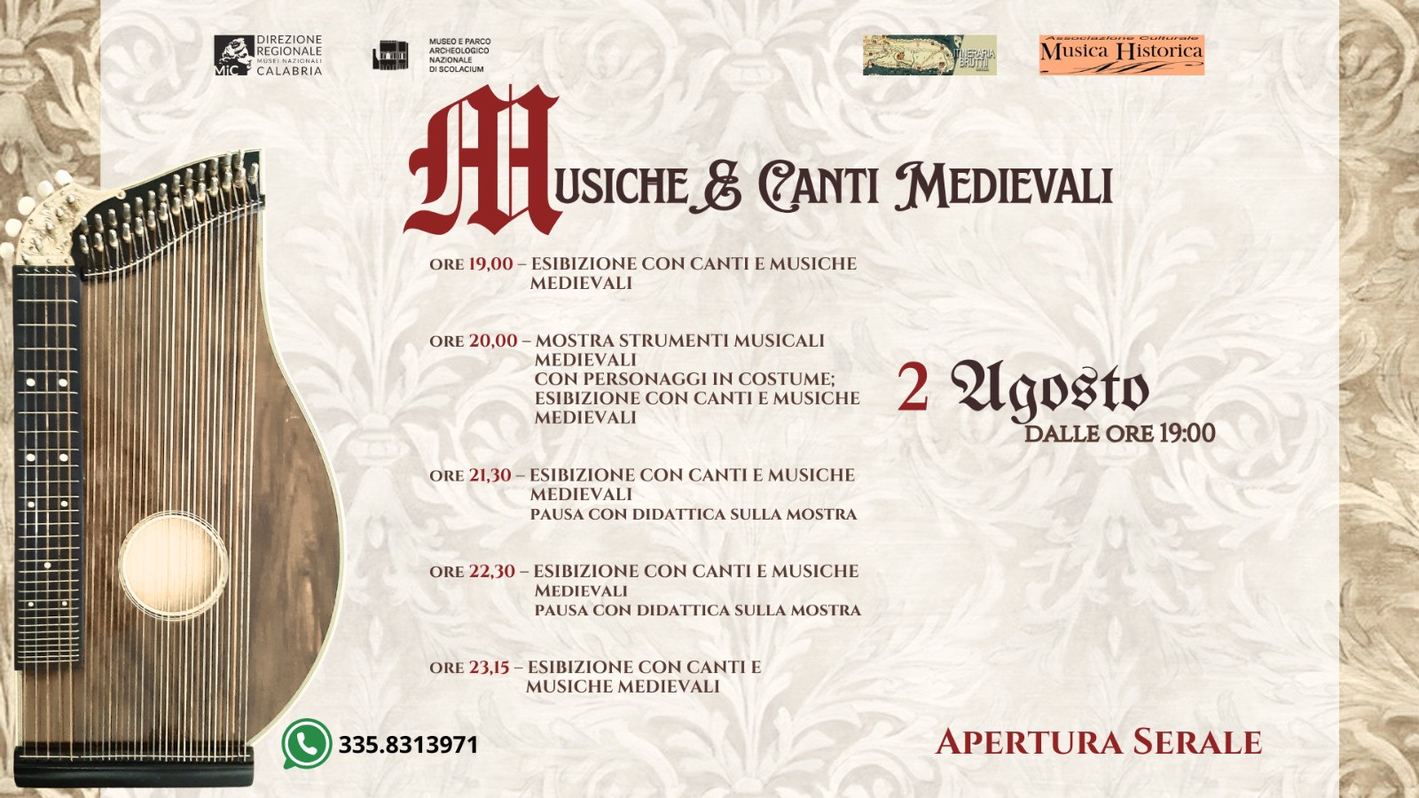 MUSICHE & CANTI MEDIEVALI a Scolacium